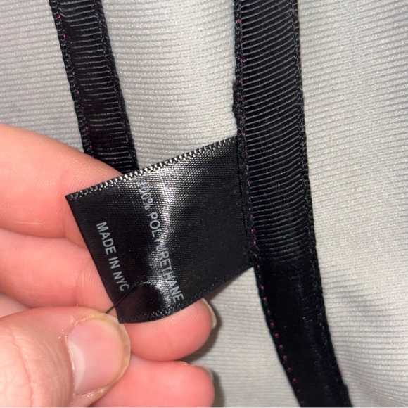 LAQUAN SMITH NWOT Vinyl PVC Corset Bustier Crop Top in Hot Pink Size XS - Picture 14 of 14